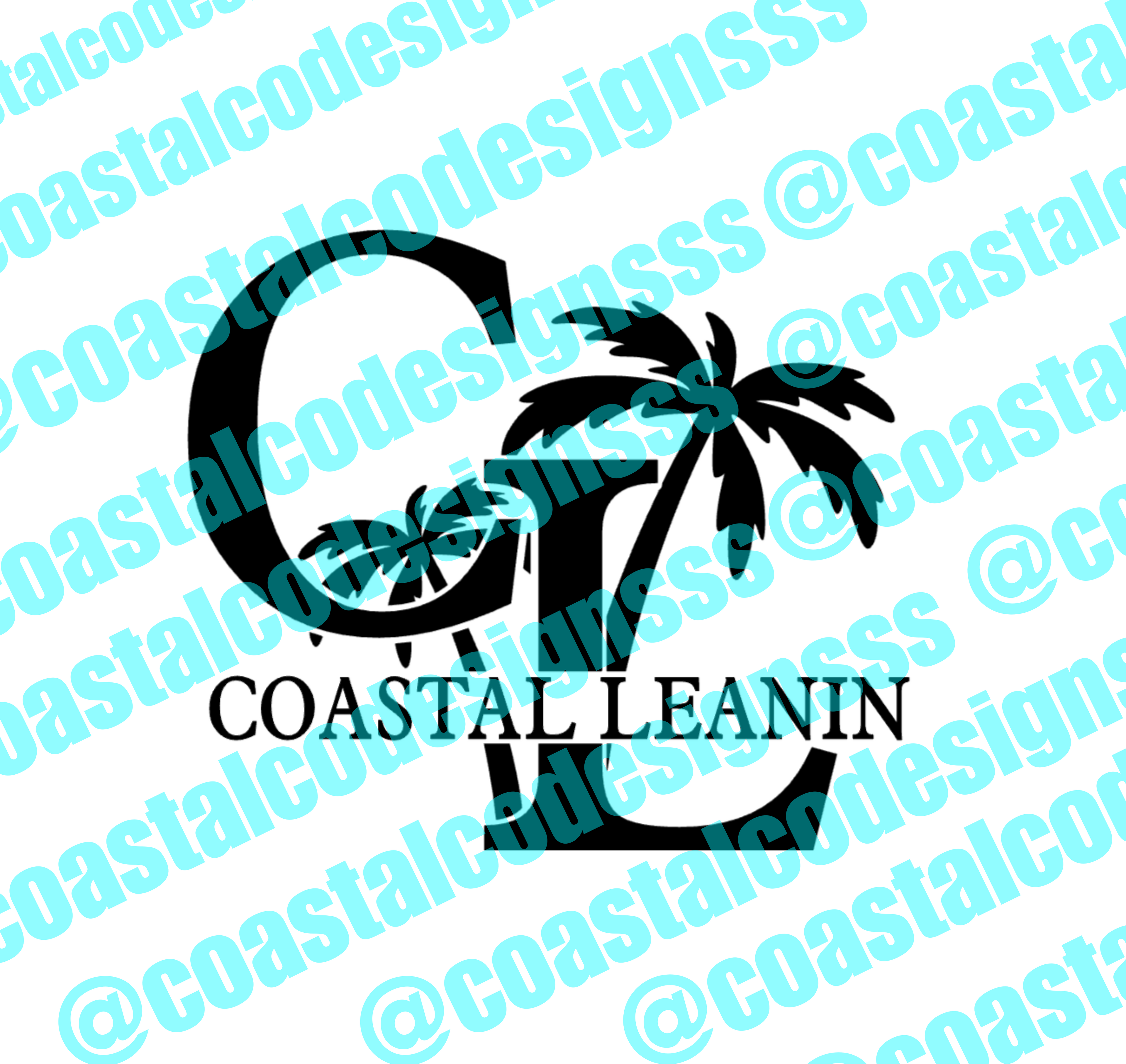 COASTAL LEANIN LOGO  DECAL