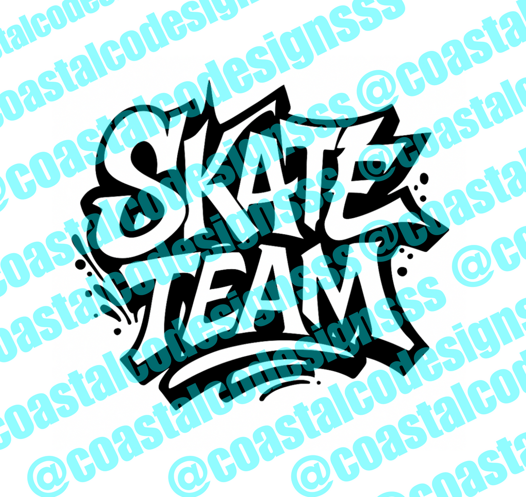 SKATE TEAM DECAL 2