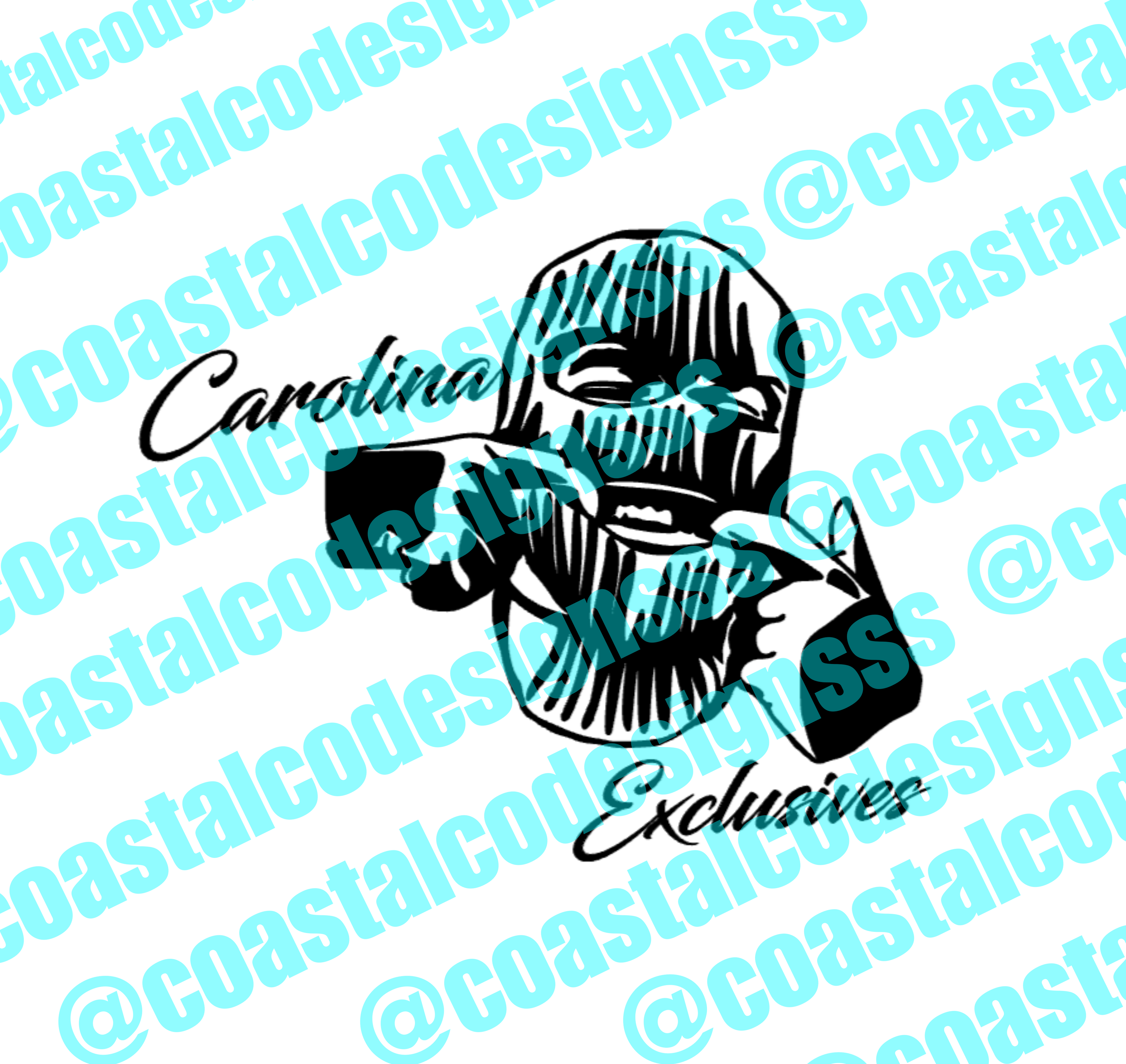 CAROLINA EXCLUSIVES SKI MASK DECAL