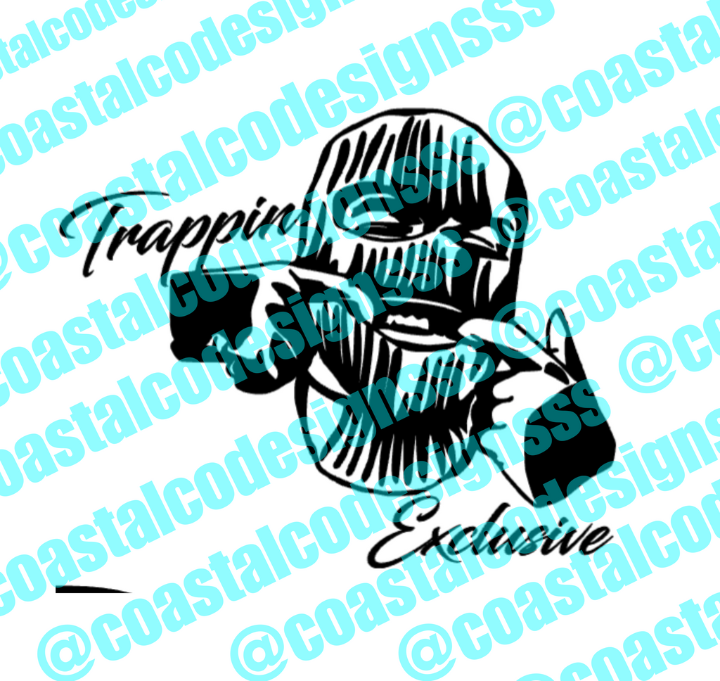 TRAPPIN EXCLUSIVE SKI MASK DECAL