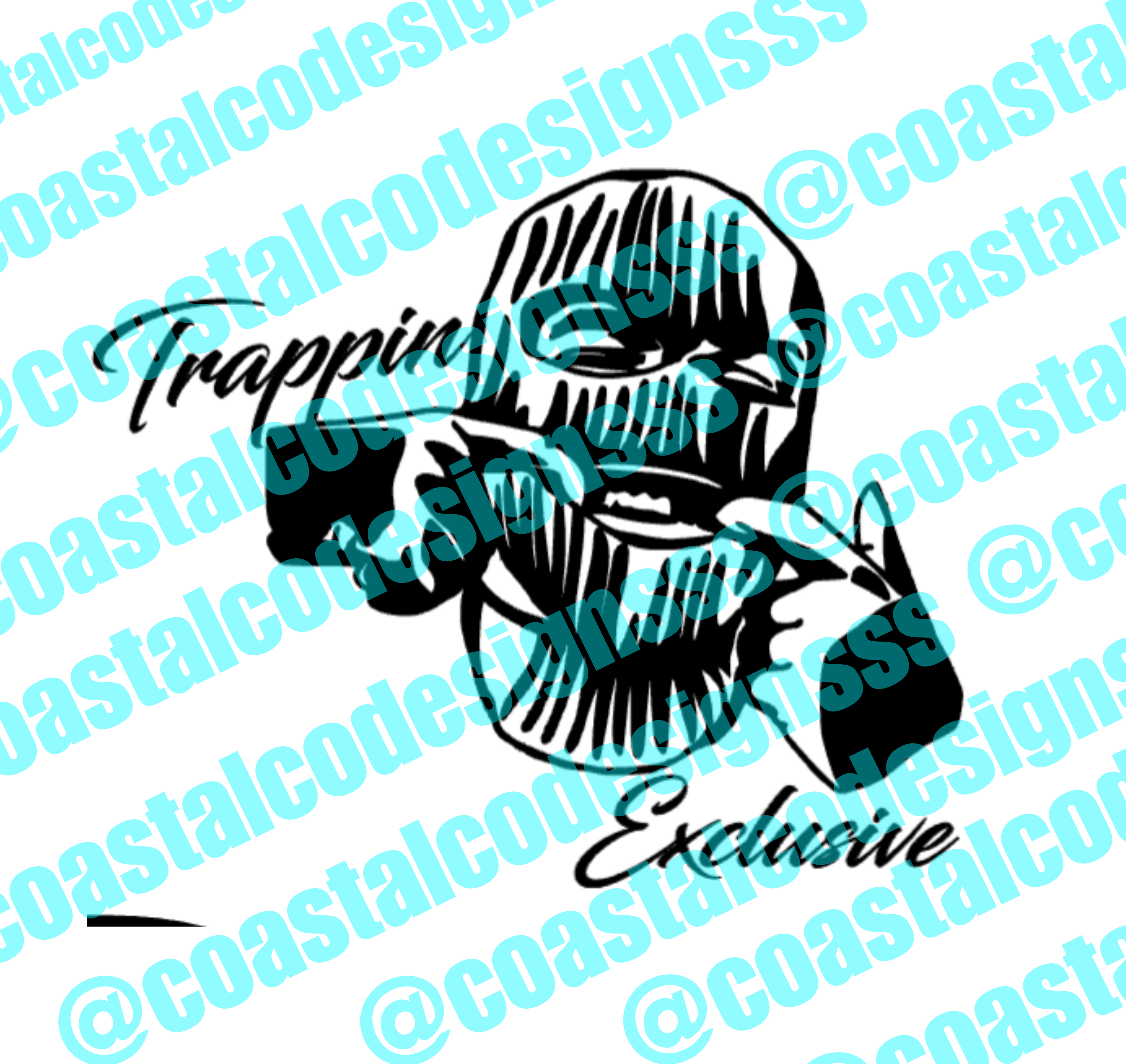 TRAPPIN EXCLUSIVE SKI MASK DECAL