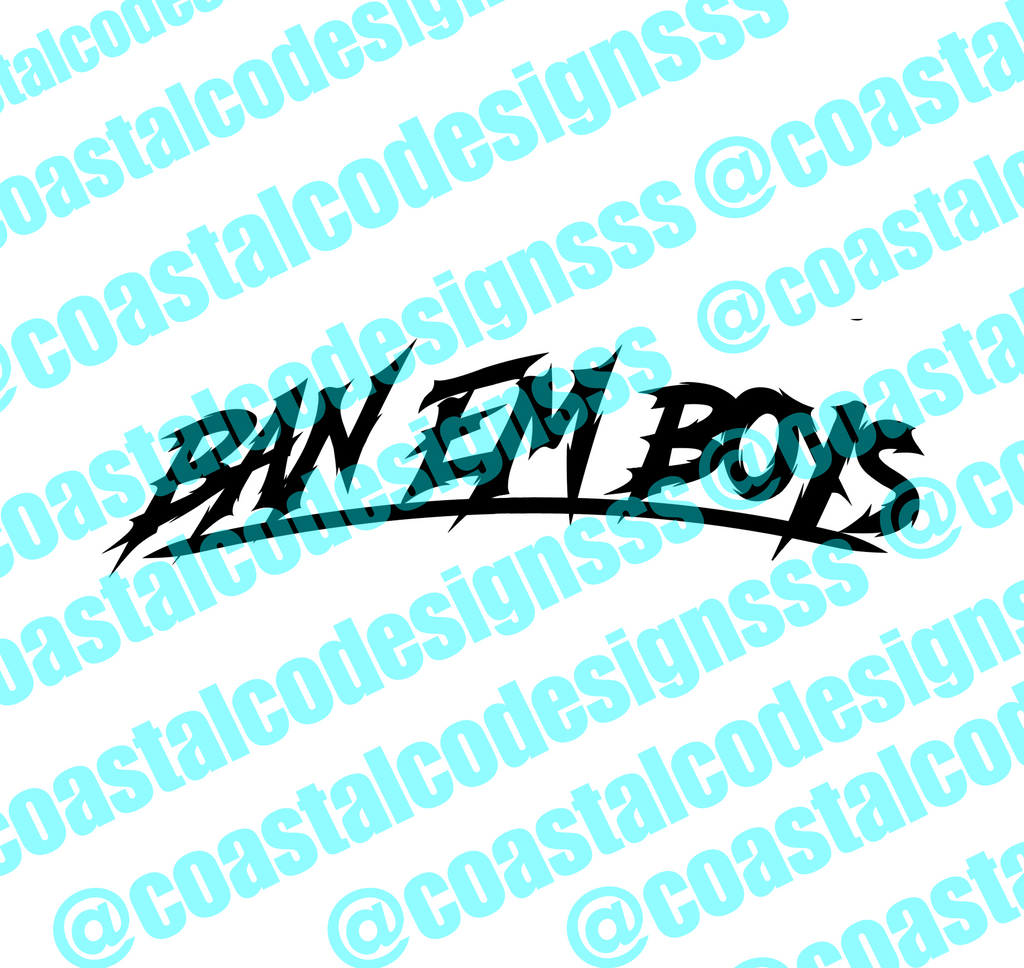 BAN EM BOYS BANNER DECAL 2