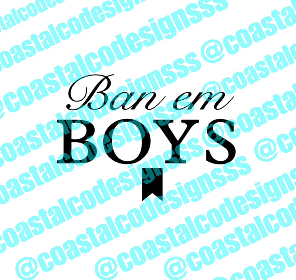 BAN EM BOYS BEER LOGO DECAL