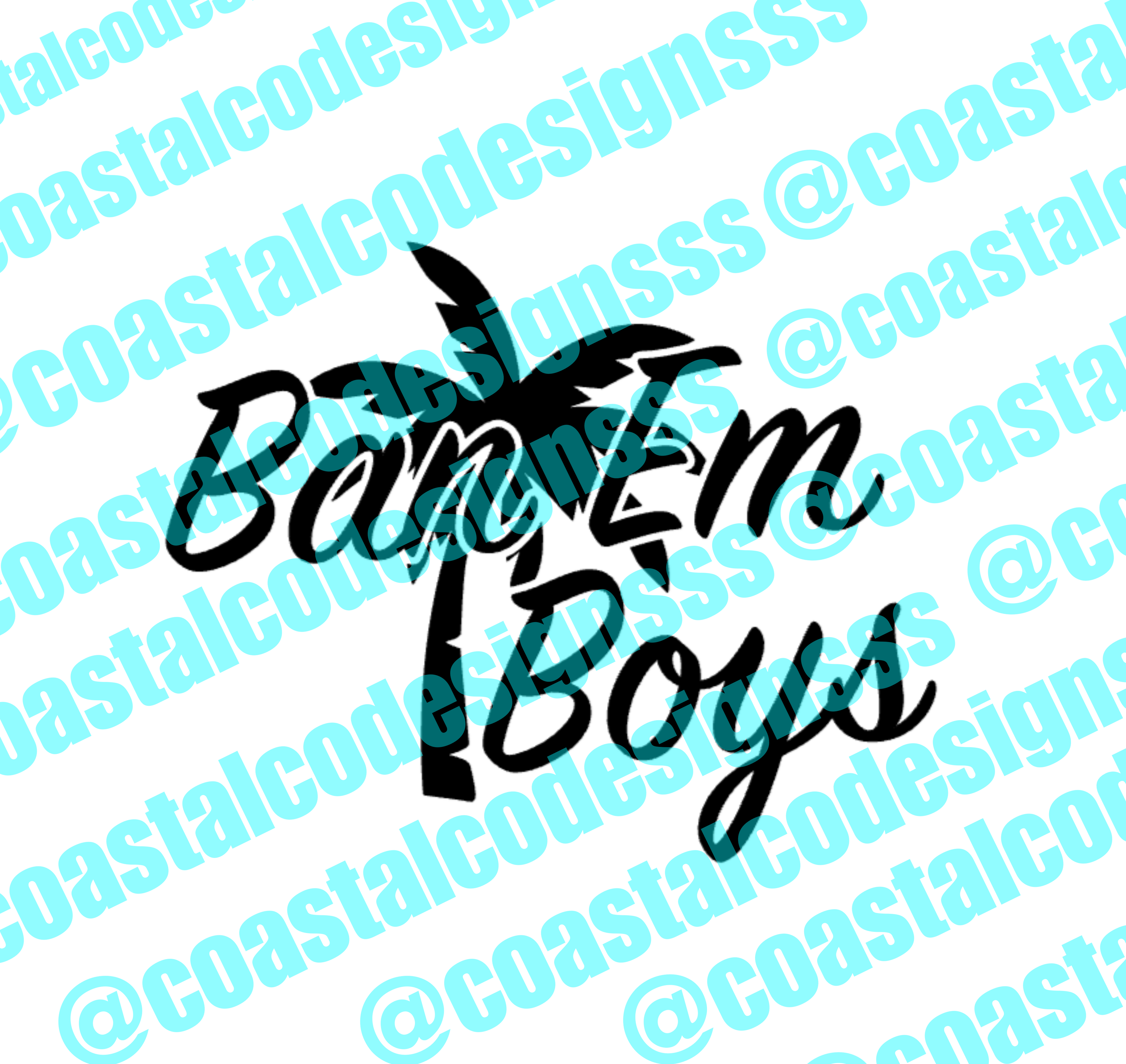 BAN EM BOYS PALM DECAL