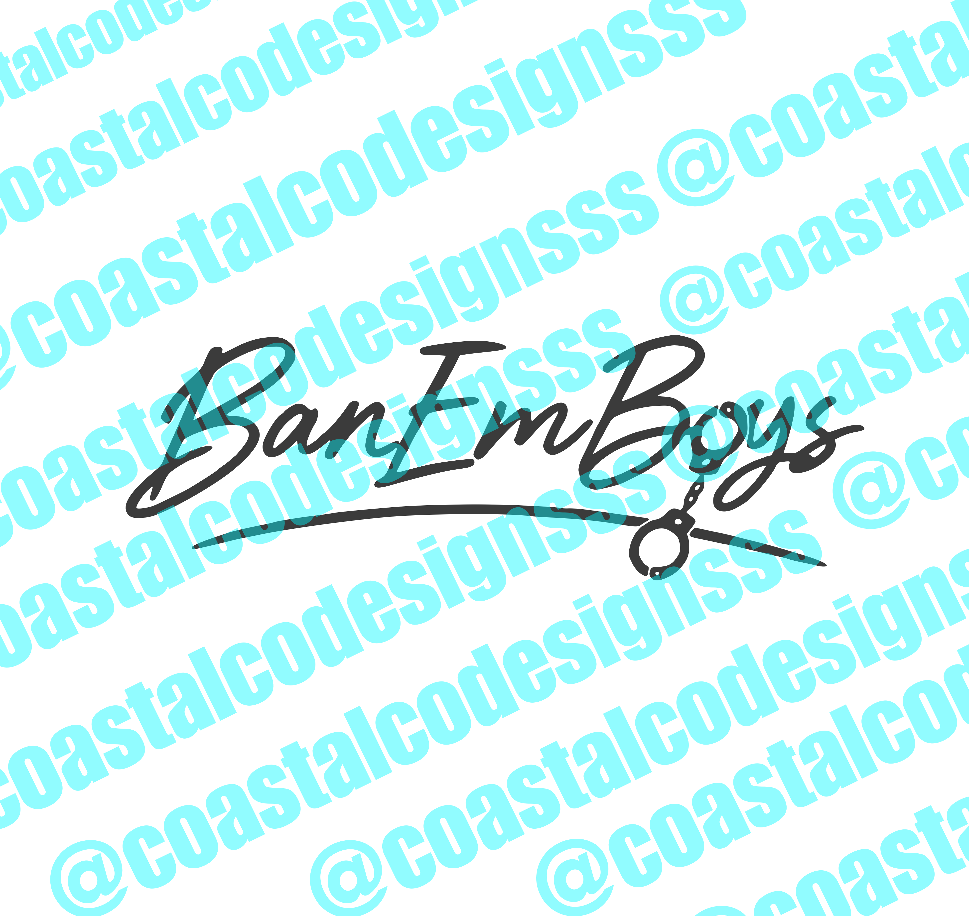 BAN EM BOYS BANNER DECAL 1 – Coastal Co. Designs
