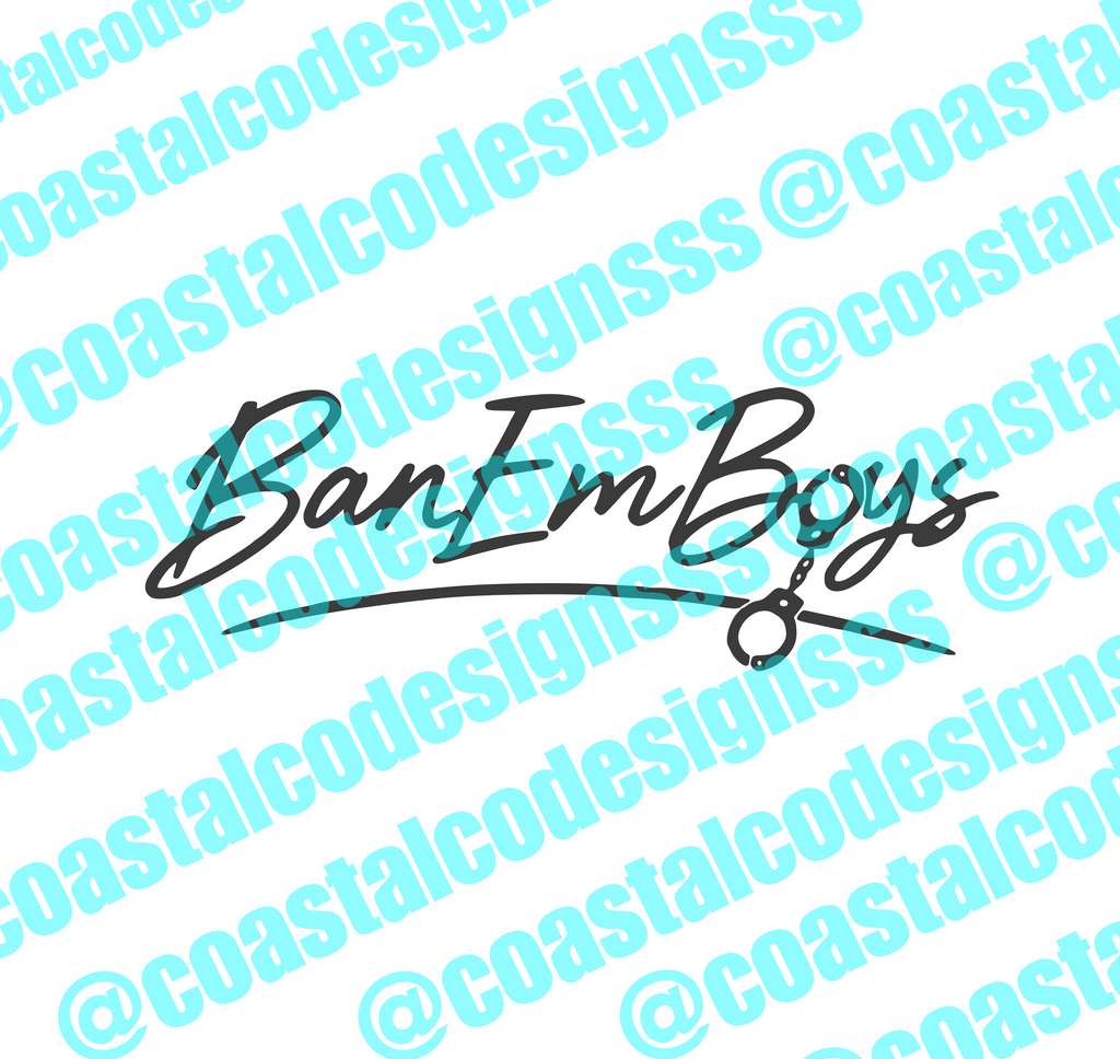 BAN EM BOYS BANNER DECAL 1