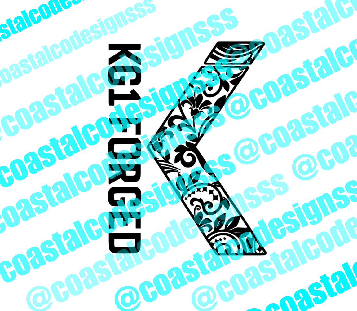KG1 FORGED LOGO DECAL TOOLED