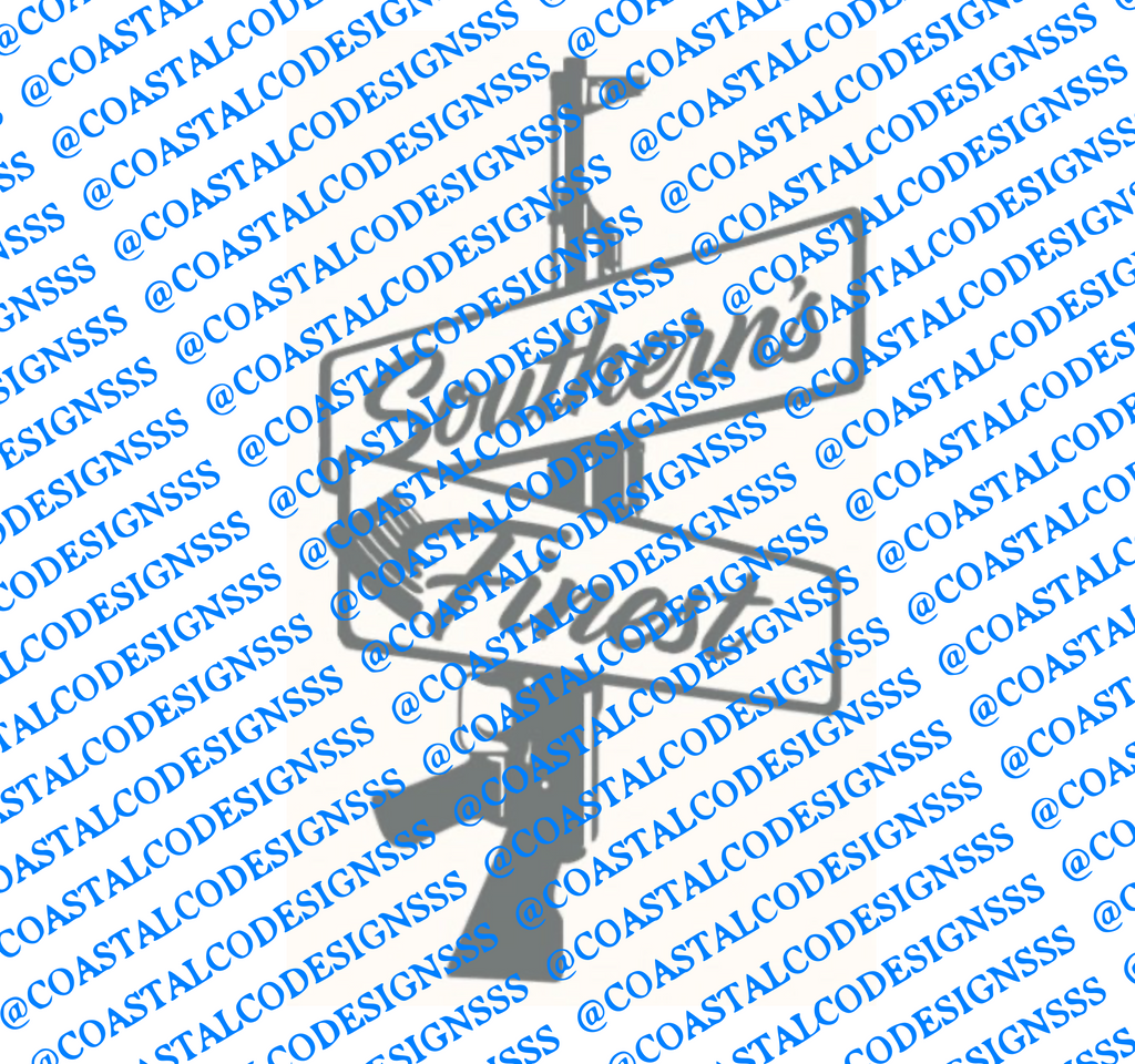 SOUTHERN'S FINEST STREET SIGN (GUN) DECAL