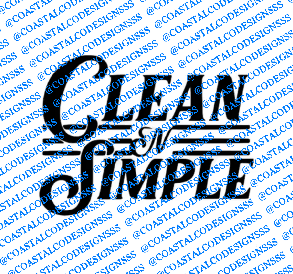 CLEAN N' SIMPLE DECAL – Coastal Co. Designs