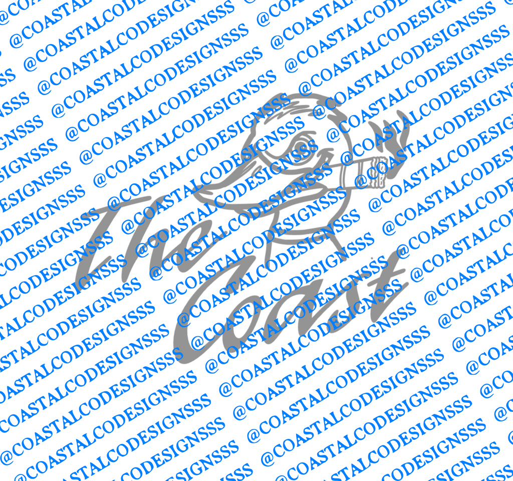 THE COAST CIGAR DUCK DECAL