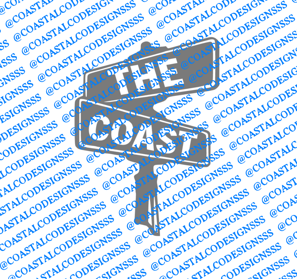 THE COAST SIGN DECAL