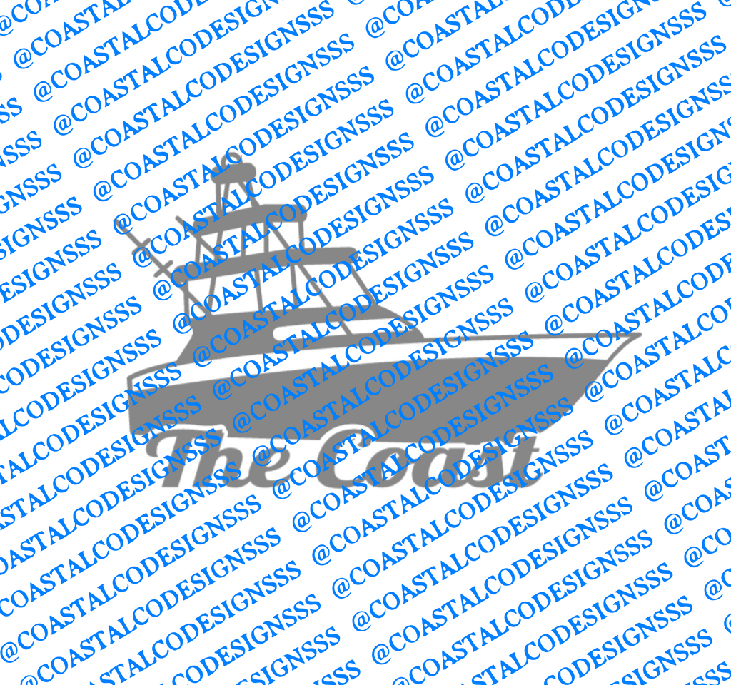 THE COAST BOAT DECAL