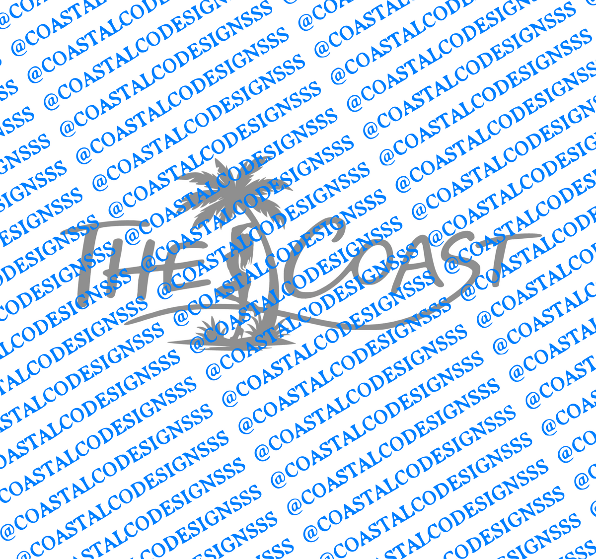 Coasts Text THE COAST TEXT DECAL – Coastal Co. Designs