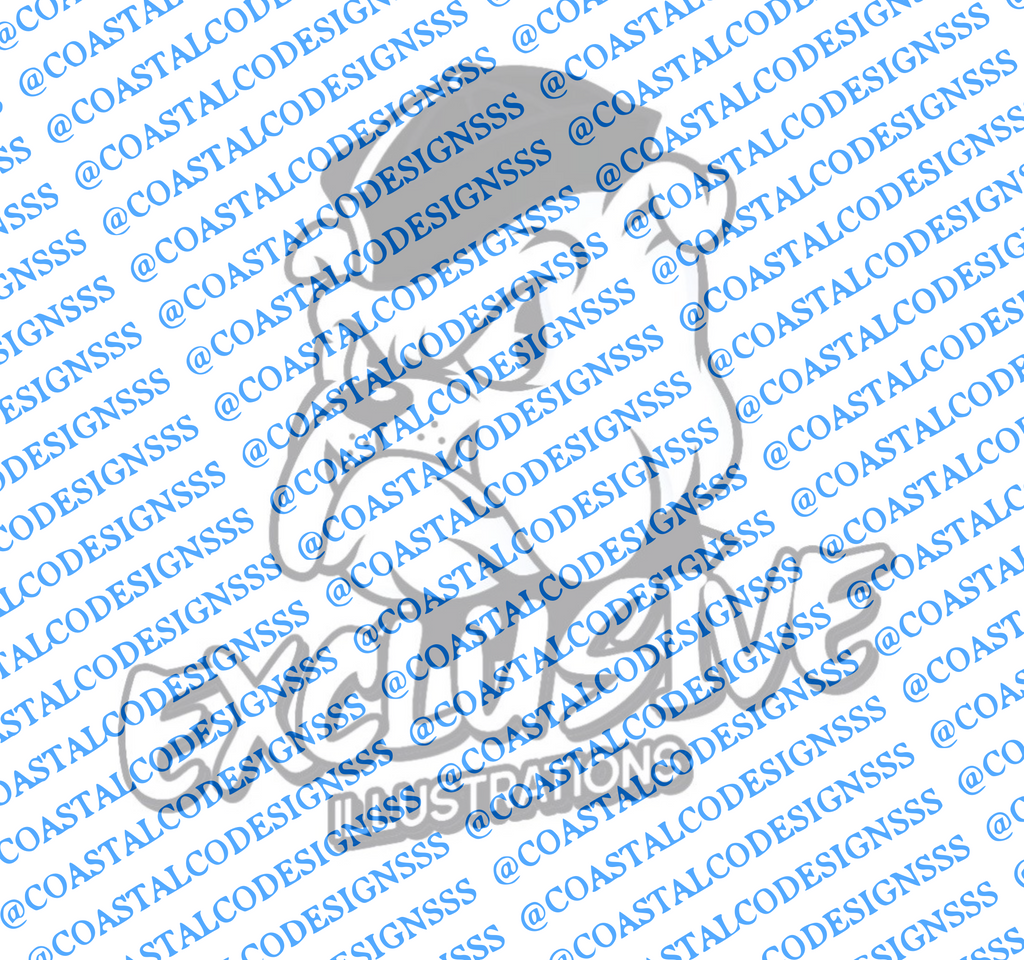 EXCLUSIVE ILLUSTRATIONS BULLDOG DECAL
