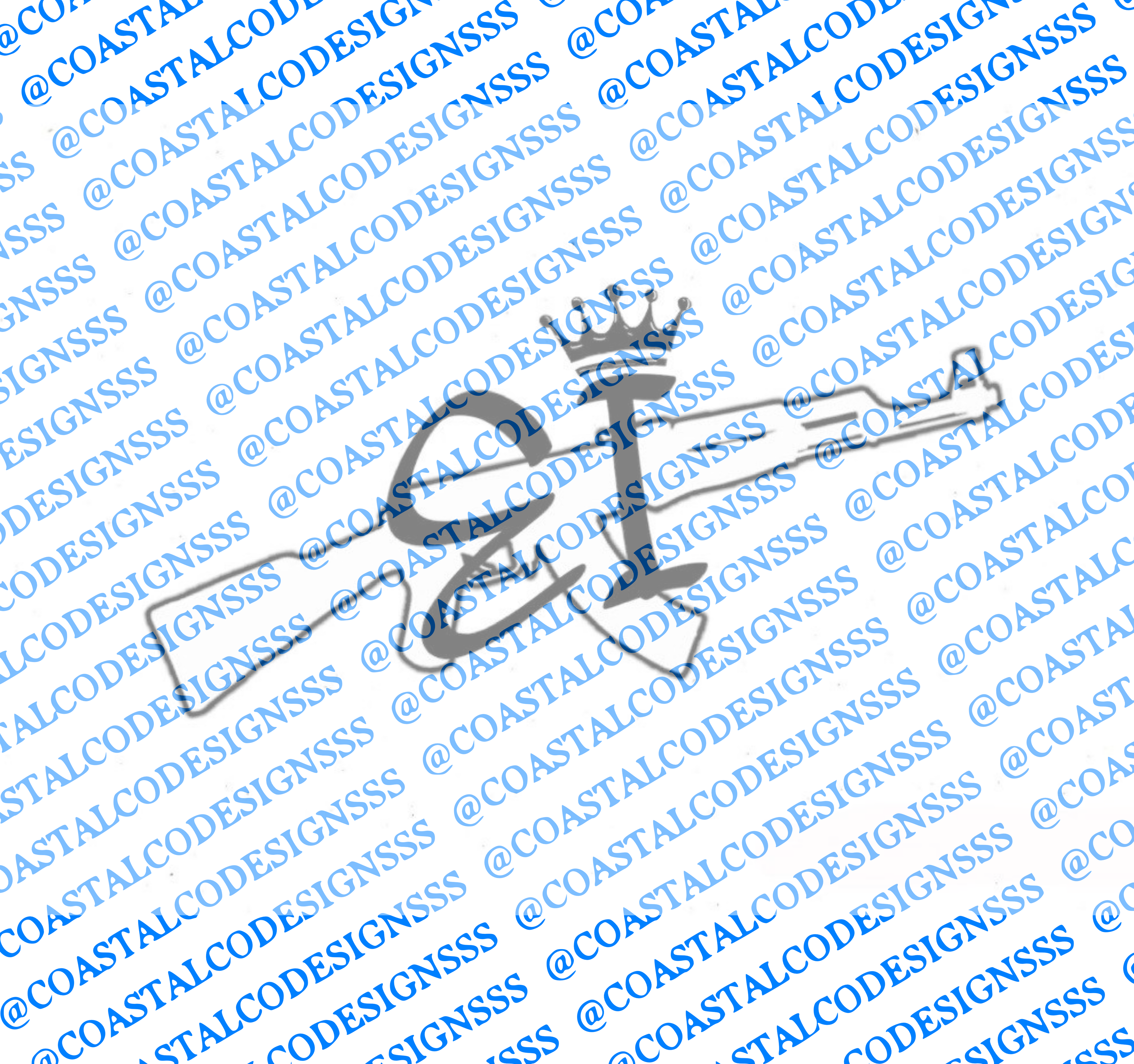 EXCLUSIVE ILLUSTRATIONS GUN DECAL
