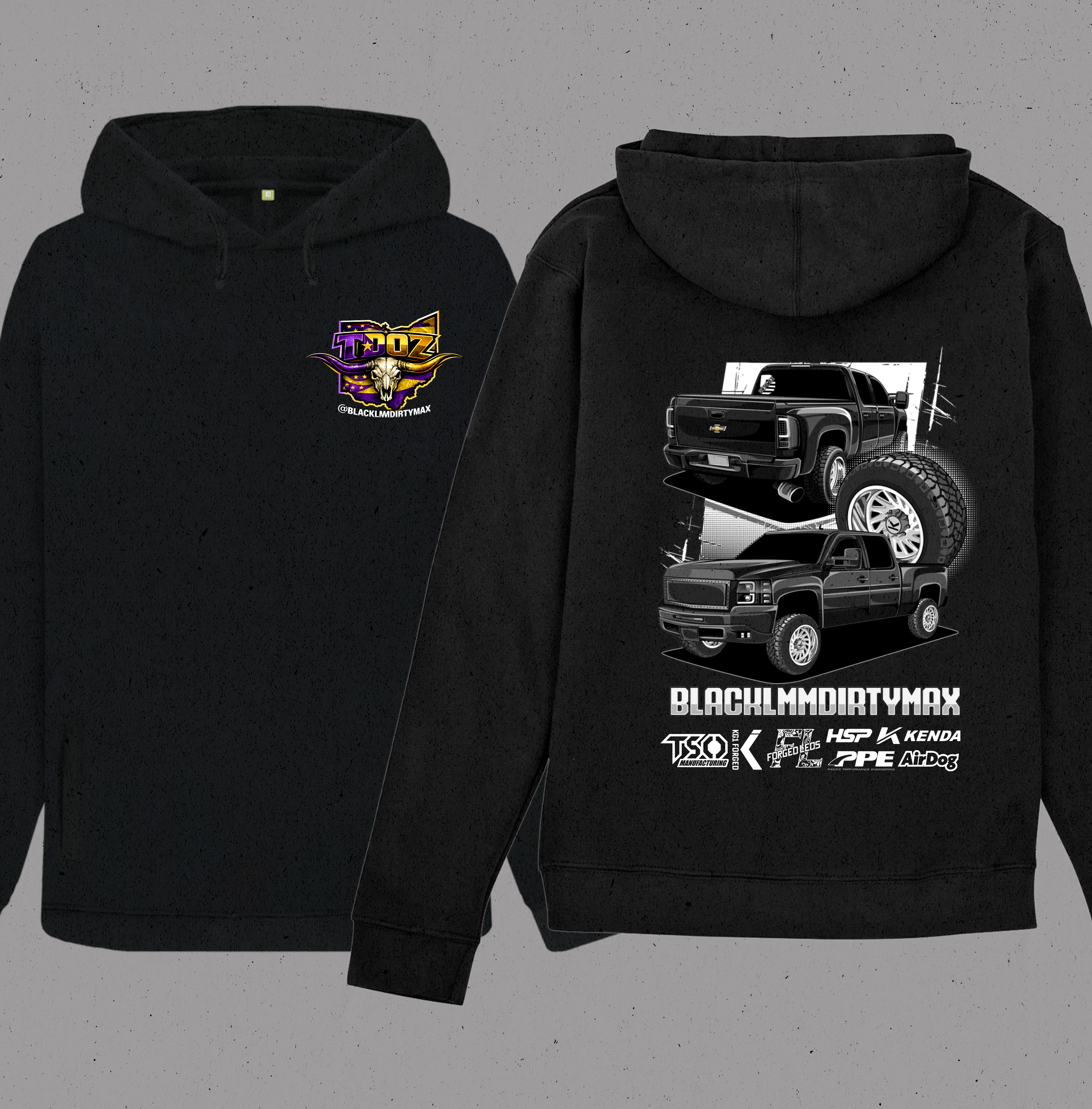 BLACKLMDIRTYMAX HOODIE